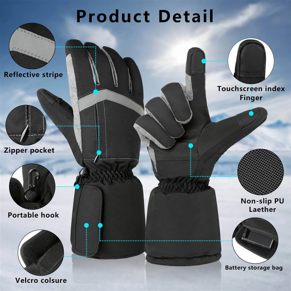 Electric Heated Sking Gloves